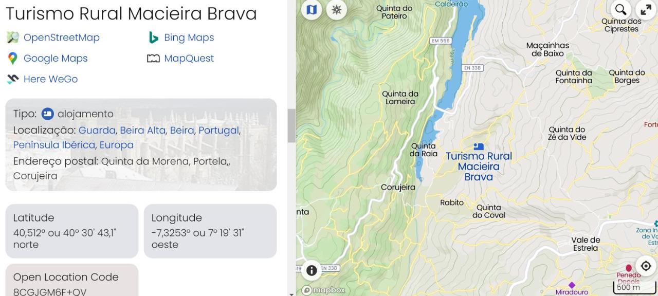 Turismo Rural Macieira Brava Guarda Exterior foto